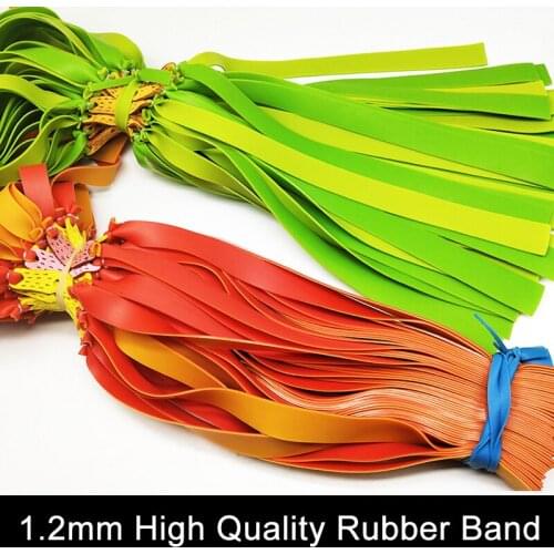4/8 pcs Flat leather slingshot used rubber band flat skin 1.2mm thickness double vulcanization thickening Outdoor hunting power