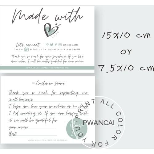 Blue Small Business Thank You Card,Thank You for Shopping Etsy Thank You Notes,Thank You For Your Order Cards,Printable Template