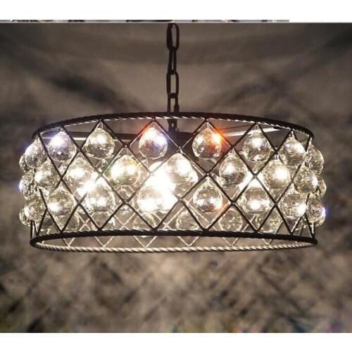 Nordic chandeliers industrial wind restaurant chandeliers creative retro iron lamp post-modern chandeliers led lamps fixture