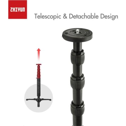 ZHIYUN Official Telescopic Monopod for Zhiyun Crane 2 for Zhiyun Handheld Gimbal Stabilizer with 1/4