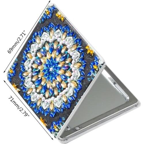 Ultra-thin Make Mini Makeup Mirror Butterfly DIY Special Shaped Diamond Painting U2JC