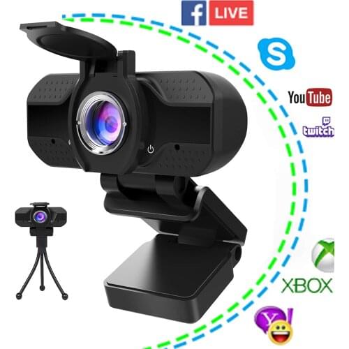 Webcam 2K Full HD 1080P Web Camera Autofocus With Microphone USB Web Cam For PC Computer Mac Laptop Desktop YouTube Webcamera