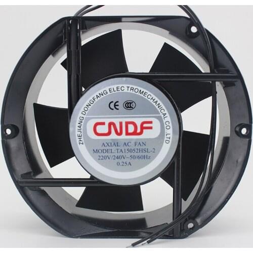 CNDF TA15052HSL-2 Server Cooling Fan AC 220V 0.25A 170x150x52mm 2-Wire