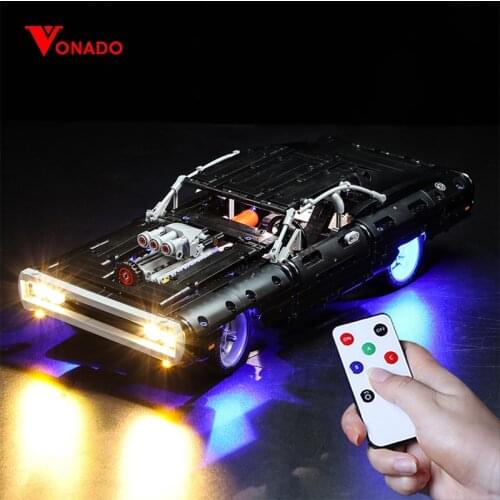 Vonado Compatible With Lego led Light Kit For 42111 Doms Charger The Furious (only light kit included)