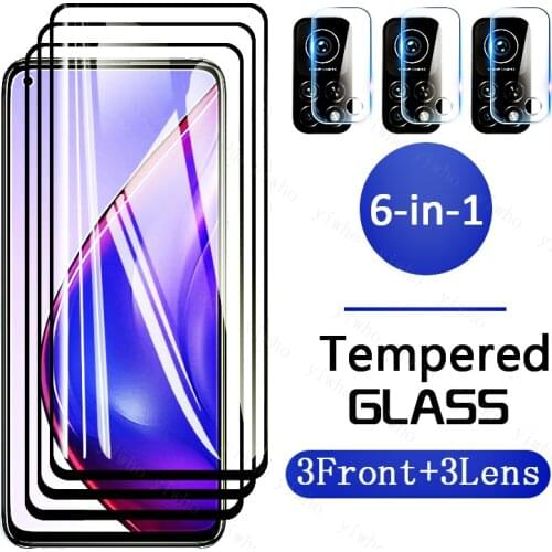 Full Cover HD Black for Xiaomi Mi 10t Pro Lite Mi 10 T Lite Light Global Screen Protectors Camera Lens Tempered Glass Film