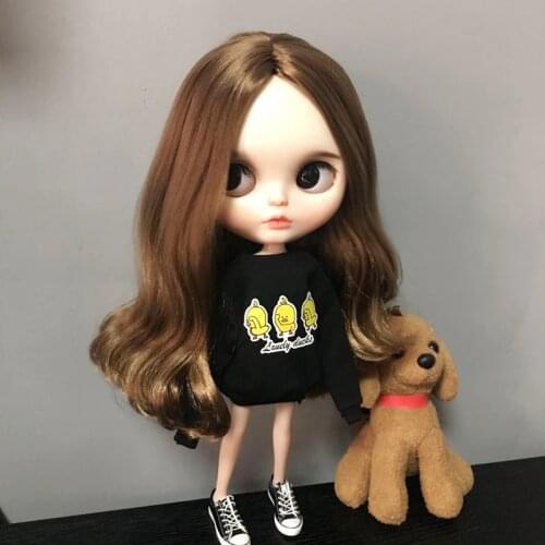 1/6 Fashion Doll Clothes for Blyth Doll carton duck Clothing sweatshirt for Pullip ob azone 30cm doll accessories for Barbie