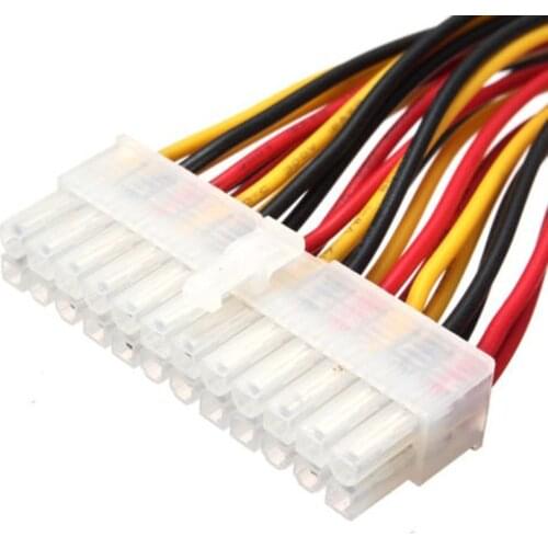 1PC 30CM ATX 24 Pin Male to 24Pin Female Power Supply Extension Cable Internal PC PSU TW Power Lead Connector Wire