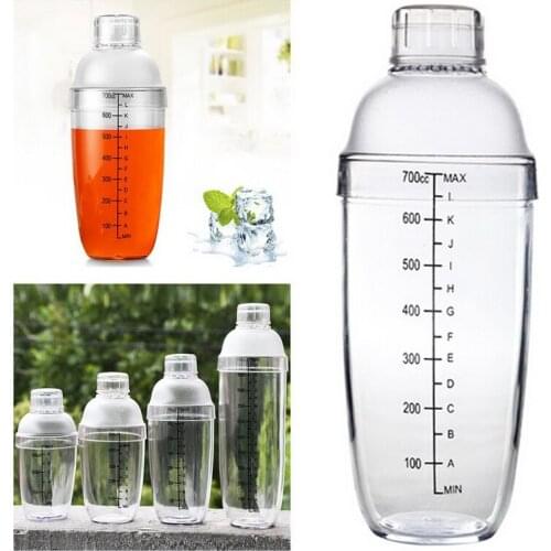 300ml/500ml/700ml/1000ml Plastic Cocktail Shaker Wine Beverage Mixer Wine Shaker Drink Mixer Barware bar tools
