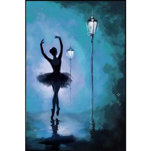 5D DIY Diamond Painting ballet girl Embroidery Patterns Cross Stitch Needlework diamond Rhinestone Home decoration WG1687