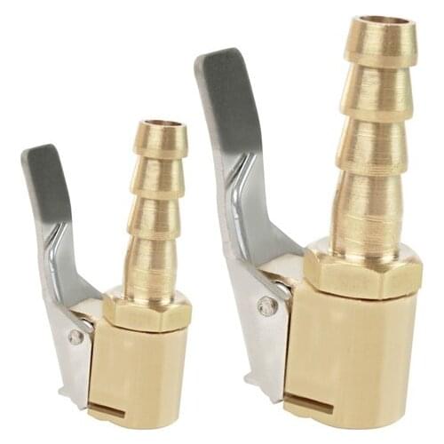 AZZKOR Air Nozzle Adapter American Valve Adapter Pipe Auto Air Pump Accessories Quick Change Head Clip Air Nozzle