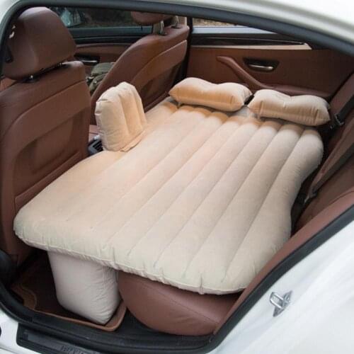 Car Air Inflatable Travel Mattress Bed Universal Auto Sofa Inflatable Bed With Air Pump For Car Travel Sleeping Outdoor Camping