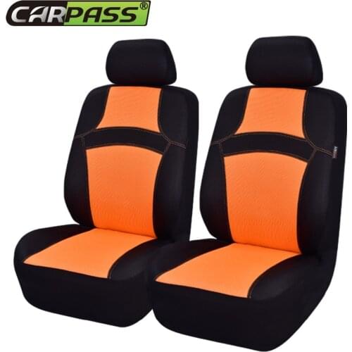 Car-pass Colorful Rainbow 2 front Car Seat Covers & Steering wheel covers & safety belt covers Universal Automobile Seat covers