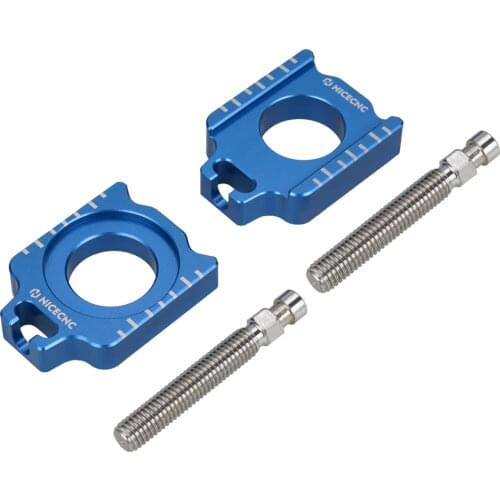 NICECNC Motorcycle Chain Adjusters Axle Blocks For Yamaha YZ 125 250 250F 450F 125X 250X 250FX 450FX WR 250F 450F 250R YZF WRF