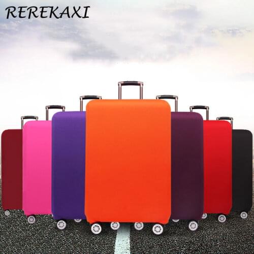 Suitcase Thicken Elastic Case Cover Baggage Solid Color Protective Cover 18-32 Inch Trolley Luggage Covers Travel Accessories