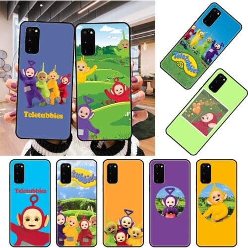 Phone Case For SamSung Galaxy S Note 10 20 7 8 9 Plus Edge E Ultra Lite Black Cover Waterproof Soft Coque Fashion Teletubbies