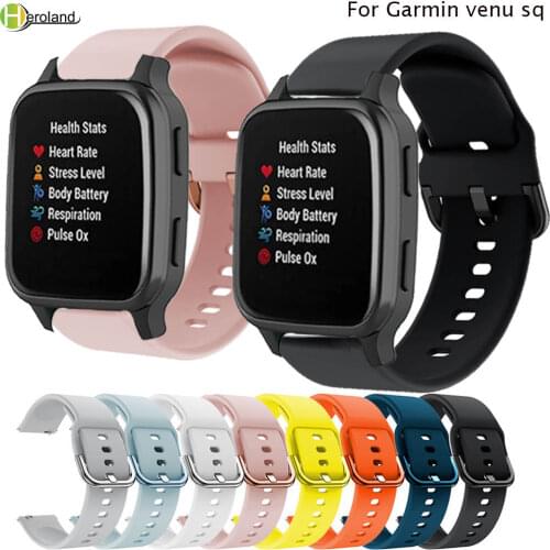 Colorful Watchband For Garmin venu sq Bracelet 20mm Printing Silicone Smartwatch Band strap For Huami Amazfit GTS 2 Wristband