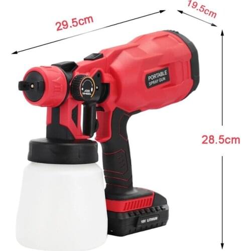 Professional Electric Spray Gun Household Paint Sprayer High Pressure Flow Control Easy Spraying Cordless Electric Airbrush