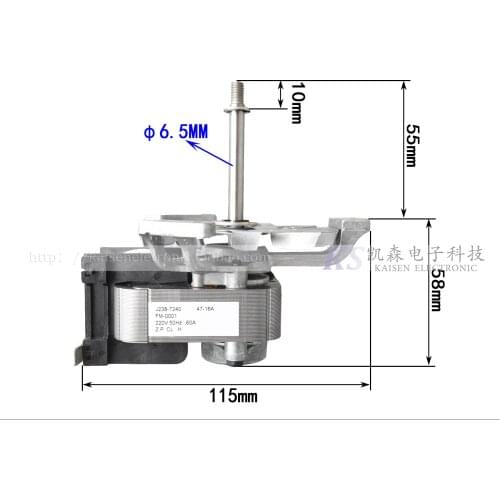 J238-7240 Vacuum Dryer Incubator Test Chamber Oven Oven High Temperature Resistant Fan Motor