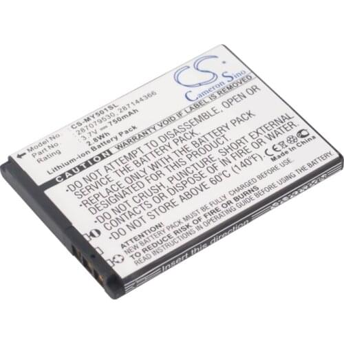 Cameron Sino Mobile SmartPhone Replacement Li-ion Battery 750mAh For Orange 226, 526, 527, 540, Free Tools