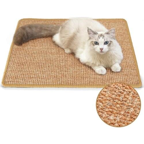 New Cat Scratching Mat Natural Sisal Cat Scratch Rug Mat Anti Slip Cat Scratcher Claw Pad Sleeping Carpet Kitty Toy Protect Sofa