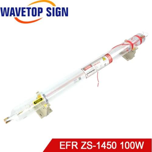 WaveTopSign EFR Co2 Laser Tube ZS-1450 100W Length 1450mm Dia.80mm for CO2 Laser Cutting and Engraving Machine