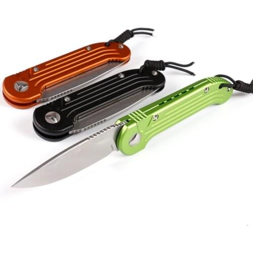 LUDT Three Color Micro Horizontal Fast Open D2 Blade Steel+G10 Handle Fine With Carbon Fiber Hunt And Camp Pocket EDC Tool