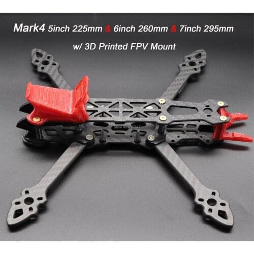 Mark4 Frame 5inch 225mm/ 6inch 260mm / 7inch 295mm w/ 3D TPU Printing Mount for FPV Racing Drone Quadcopter FPV Freestyle Frame
