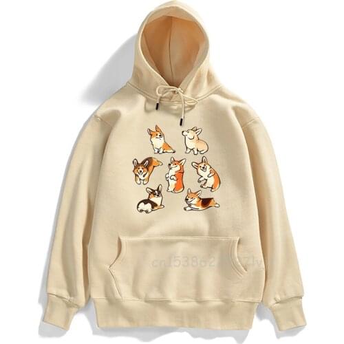 Cute Little Shiba Pullovers Funny Cartoon Printing New Hoody Man Harajuku Women Men Hoodie Street Fashion Brand Hoodies