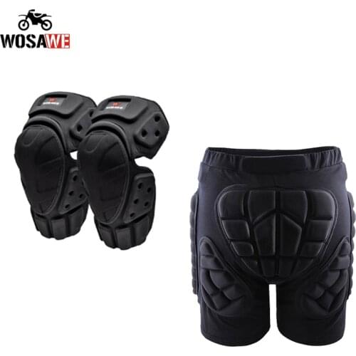 WOSAWE Motorcycle Knee Pads Motocross Knee Protection Protective pants Guard Gear Motorbike Knee Protector MTB Knee pants set