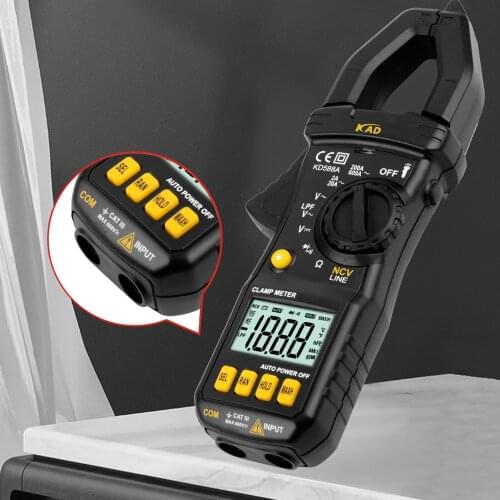 KD588A Clamp Multimeter Voltage Current Resistance Meter Clamp Electric Testing Tool Non-contact Voltage(NCV) Detectors New