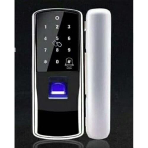 No need Wiring Remote Control Glass Door Lock Fingerprint/Passord/ID Card access control system