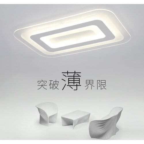 New Ultra-Thin Acrylic Living Room Lamp Rectangular Creative Led Bedroom Ceiling Lamp Modern Minimalist Personality Hall Light