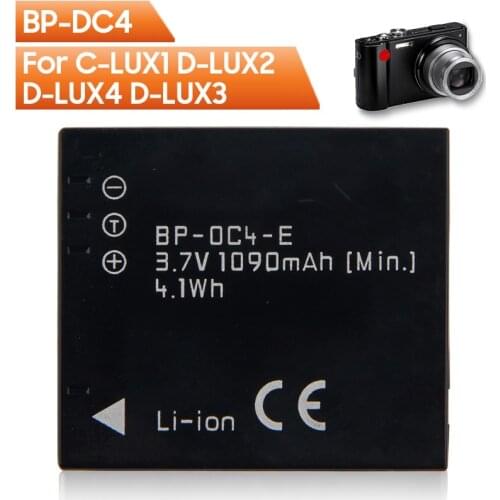 New Original Replacement Battery BP-DC4 For Leica C-LUX1 D-LUX2 D-LUX4 D-LUX3 Genuine Rechargable Battery 1090mAh