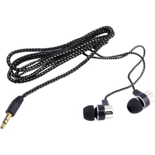 5 Colors 3.5mm Wired Earphones Sports Running Headset Noise Isolating Stereo 1.1M In-Ear Media Player Music Earphone Stereo
