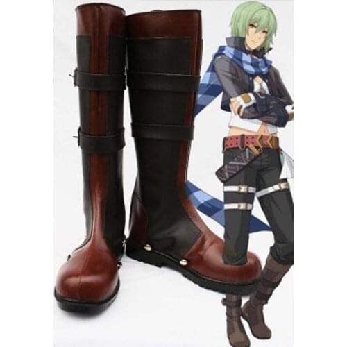 The Legend of Heroes Ao no Kiseki Wazy Hemisphere Halloween Cosplay Boots Shoes Anime Party Cosplay Boots Adult Men Shoes