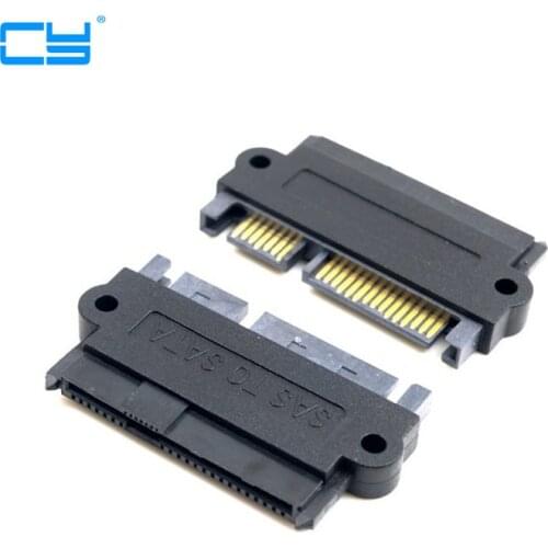 SFF-8482 SAS 22 Pin to 7 Pin + 15 Pin SATA Hard Disk Drive Raid Adapter with 15 Pin Power Port