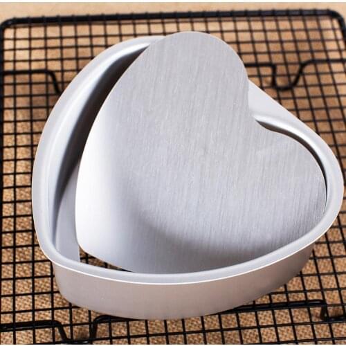 Baking Cake pan mold Heart Shaped with Aluminum Removable Bottom kitchen utensils Tools accessories Pastry Chiffon Cake mould