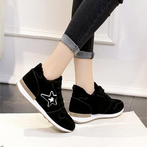 Women Shoes Womens Casual Woman Fashion Snow Winter Footwear Black Vulcanize Shoes Chaussure Femme 2021 Comemore