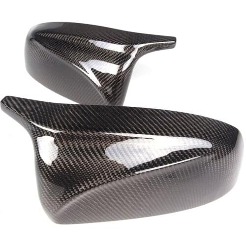 1 Pair Car Rearview Mirror Cover High Quality Carbon Fiber / ABS Side Mirror Shell Accessory For BMW X5 X6 E70 E71 2007-2013