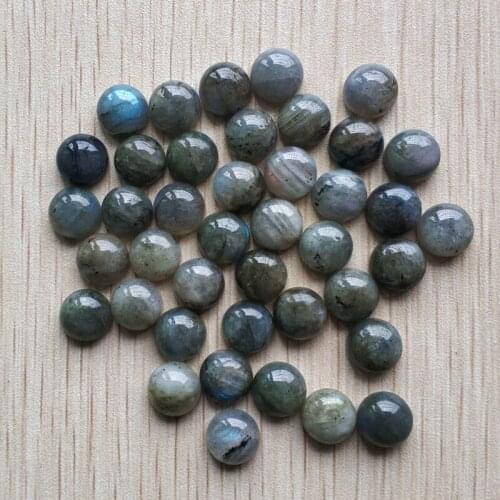 10mm Wholesale 30pcs/lot 2018 new fashion natural spectrolite round shape CABOCHON beads for jewelry accessories making free