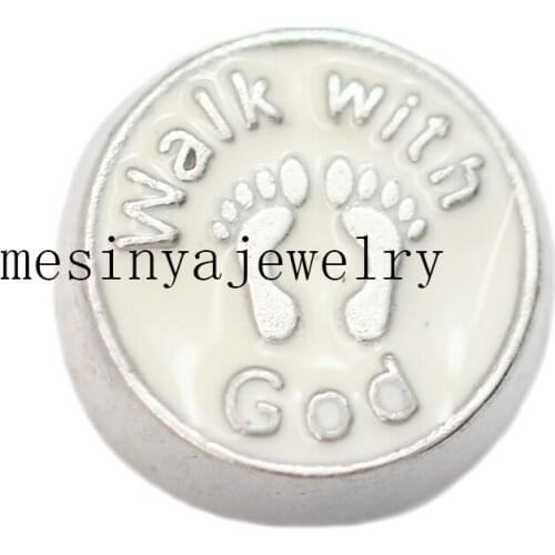 10pcs walk with floating charms for glass locket, FC-192