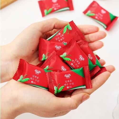 20pcs Disposable Pure Cotton Compressed Portable Travel Face Towel Water Wet Wipe Washcloth Napkin Moistened Tissues