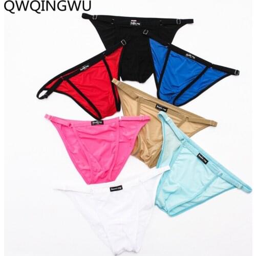 7PCS Men Briefs Sexy Underwear Adjust One size Suit for S-3XL Breathable Underpants Men Briefs Polyester Cozy Men Bikini Briefs