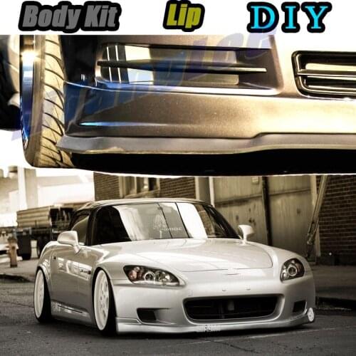 Car Bumper Lip Front Spoiler Skirt Deflector For HONDA S2000 AP1 AP2 Tune Car Modified Body Kit VIP Hella Flush Lips