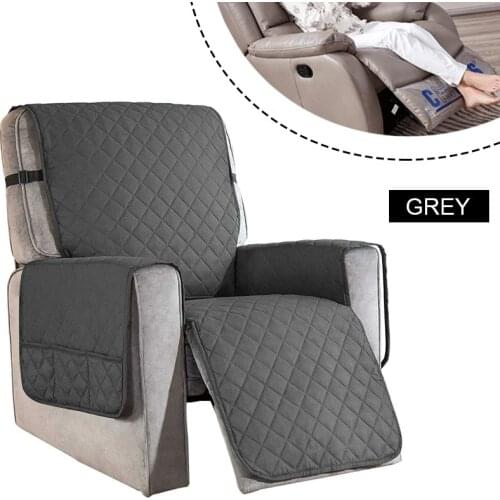 5 Colors Reversible Recliner Chair Cover Sofa Couch Covers Anti-slip Washable Removable Furniture Protector Sofa Covers + Pocket