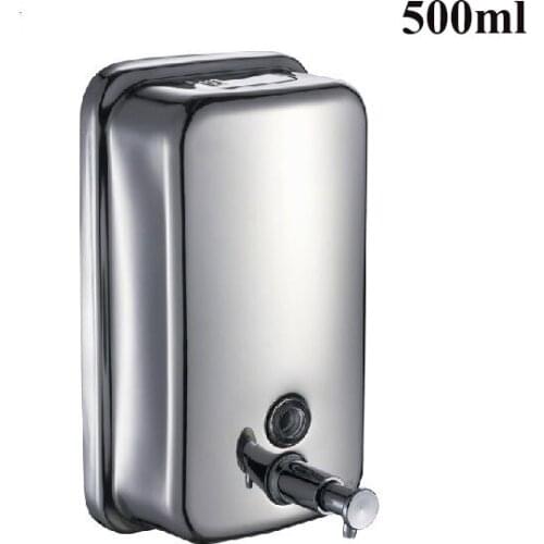 Liquid Soap Dispensers 500ml Stainless Steel Wall Mounted Kitchen Soap Dispenser Bathroom Washroom Shower Soap Dispenser Z-500ml