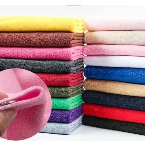 Polar Fleece Thick Double Side Brushed Fabric For Coat Doll Clothes Warm Comfortable Coral Fleece Velveteen Tissu 50X160cm