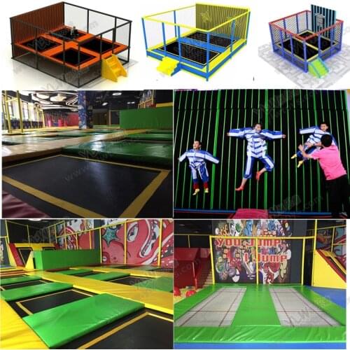 Customized trampoline park sticky magic wall indoor playground jump bed stick cloth fun sticky jump bed pasted wall YLW-BT190414