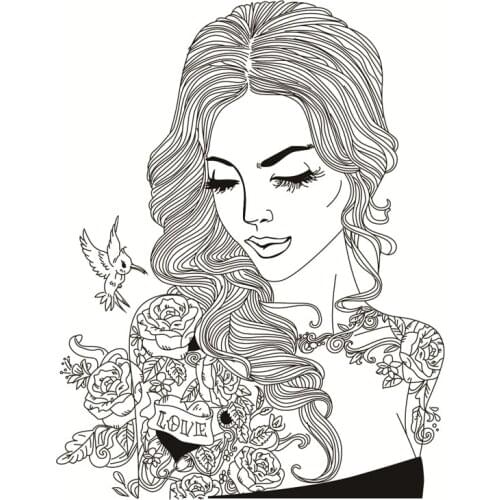 Fashion girl Transparent Clear Silicone Stamps for DIY Scrapbooking/Card Making/Kids Fun Decoration Supplies 13