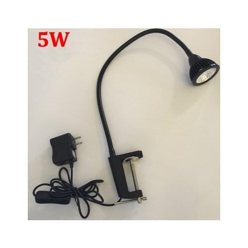 5W 110V 220V Led Gooseneck Clip Table Lamp